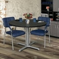 thumbnail image 2 of Via 48" Round X-Base Table- Ash Grey/Grey, 2 of 3