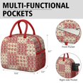 thumbnail image 6 of Womens Pioneer Flower Floral Print Pattern Lunch Box for Work,Insulated Lunch Bag for Women,Loncheras Para Mujer,Leakproof Adult Lunch Bag for Work,Beach,Travel,Picnic,Camping, 6 of 7