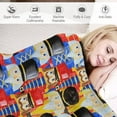 thumbnail image 3 of Christmas Soldier Nutcracker Tree Blanket Fleece Cozy Warm Merry Xmas Lightweight Throw Blanket for Couch Sofa Bed for Adults Kids Boys Teens Gift 50"x60", 3 of 6