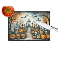 thumbnail image 3 of Day of the Dead Spooky Halloween Glass Cutting Board Large 12 in x 15 in, 3 of 5
