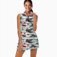 thumbnail image 2 of Classic Christmas Pattern Sports Dresses Women Tennis Dress with Separate Shorts One-Piece Slim Fit Golf Dress, 2 of 4