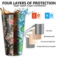 thumbnail image 3 of 16oz Tumblers Pioneer Flower Stainless Steel Vacuum Insulated Double Wall Travel Tumbler Cups Mug with Lid and Straw,Cleaning Brush for Coffee,Tea, 3 of 4