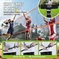 thumbnail image 6 of BENTISM 4-Way Volleyball Net ,Four Square Badminton Net Adjustable Heights- Backyard & Beach Game Set w/ Volleyball Ball & Carry Bag & Pump for Adults Kids, Quick Assemble, 6 of 9