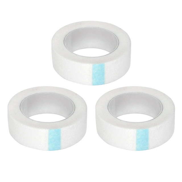 HILABEE 3pcs White Adhesive Eyelash Tape Under Eye Pads for Lash Perming Curling