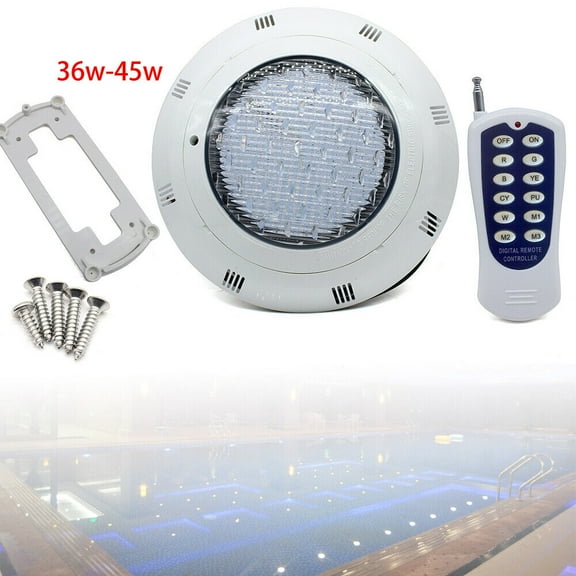 7-Color RGB LED Swimming Pool Underwater LED Light IP68 Waterproof White AC12V