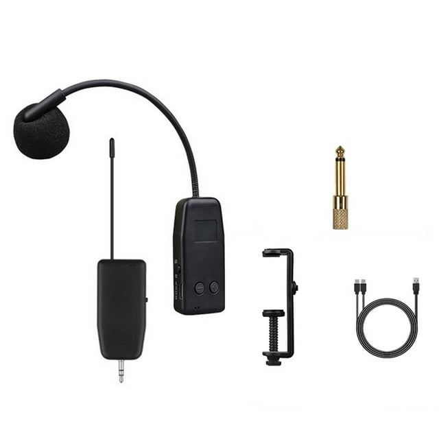 Microphone Sans Fil pour Violon Instrument de Musique Microphone Performance de Scène Récepteur Audio et Émetteur Clip Long