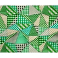 thumbnail image 5 of oneOone Tissu Polyester Lycra Vert à Carreaux Patchwork Matériel de Robe Tissu Imprimé Tissu au Mètre 56 Pouces de Large, 5 of 5
