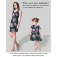 thumbnail image 5 of Soimoi Floral Print, Poly Taffeta Fabric, Decor Sewing Fabric by The Yard 56 Inch Wide, Decorative Fabric for Outdoor Upholstery, Umbrellas and Home Accents, Dark Green & Pink, 5 of 5