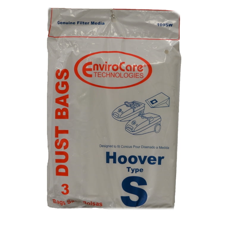 Hoover Type S Vacuum Bags 3 Pack From with Free