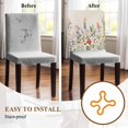 thumbnail image 4 of Watercolor Wildflowers Chair Back Cover for Dining Room Set of 8,Farmhouse Botanical Flowers Herbs Removable Kitchen Chair Slipcovers,Washable Seat Protector for Restaurant Party Banquet Wedding, 4 of 9