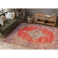 thumbnail image 3 of Red and Purple Rugs, Purple Rug, Medallion Rug, Boho Rug, Turkish Rug, Wedding Rug, 3D Printeds Rug, Kitchen Rug, Living Room Rug, 3.3'x6.5' - 100x200 cm, 3 of 8