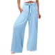 thumbnail image 4 of Pantalones de entrenamiento con cintura elástica para mujer - Pantalones largos lisos, corte holgado informal - Tejido cómodo para todas las ocasiones - Tallas S-XXXXXL, 4 of 7