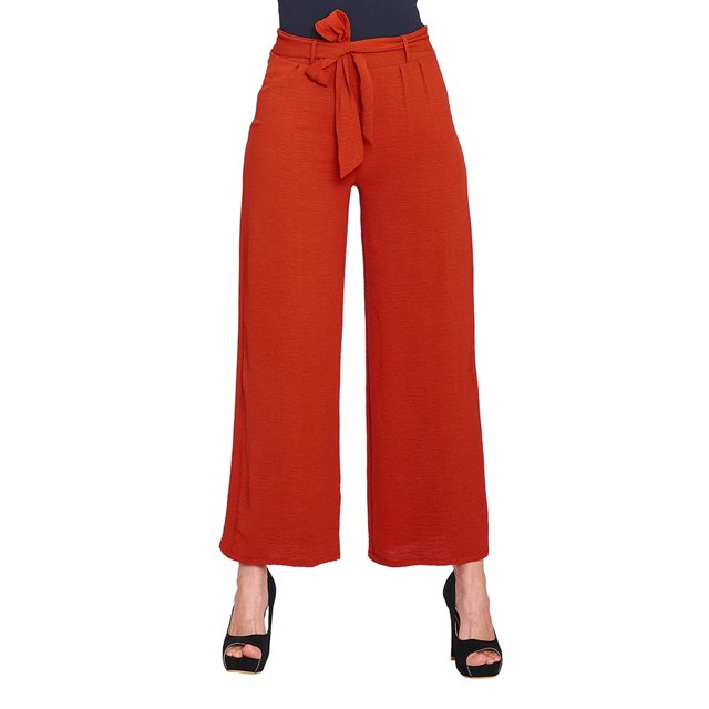 Pantalón Culotte Mujer Con Cinto Shedron Casual rojo G INCÃGNITA 550457