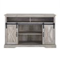 thumbnail image 4 of Pemberly Row 52" Sliding Door TV Stand Console in Rustic Gray Barnwood, 4 of 5