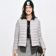 thumbnail image 5 of Chaqueta de plumón ligera para mujer, chaqueta de diseño corto cálida para otoño e invierno, 5 of 5