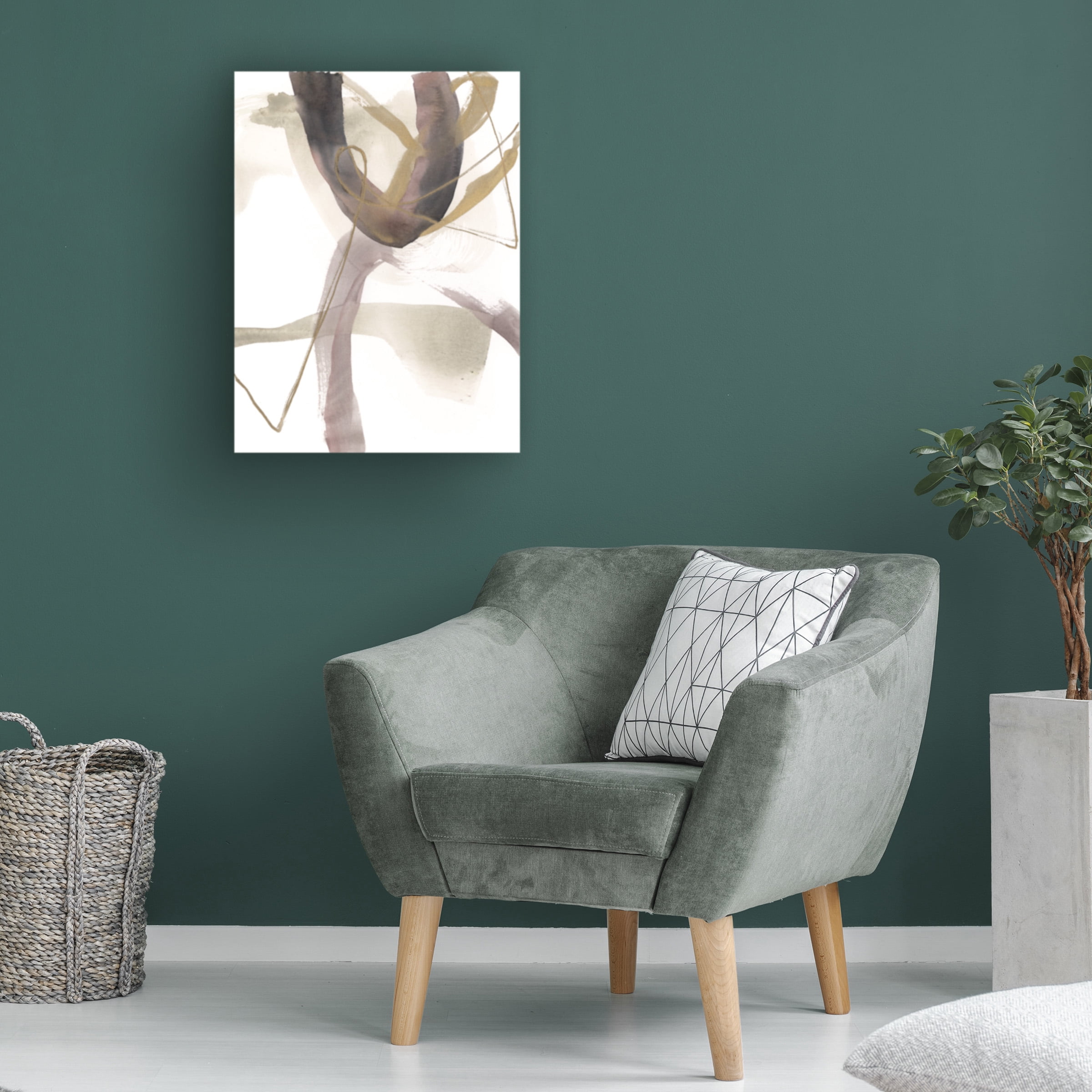 Jennifer Goldberger 'A Hint of Plum II' Canvas Art