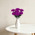 thumbnail image 4 of 1pcs 7 Heads Artificial Carnation Flowers, Faux Silk Flower for Home Decor, PurpIe, 4 of 6