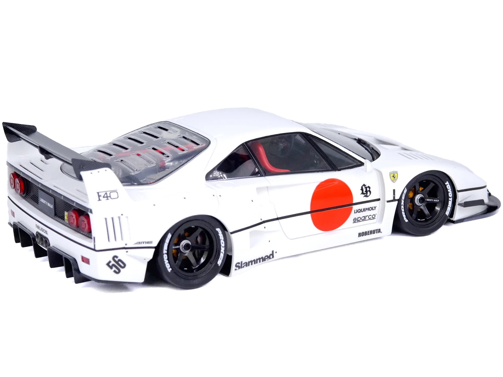 Diecast LBWK (Liberty Walk) F40 White with Graphics 