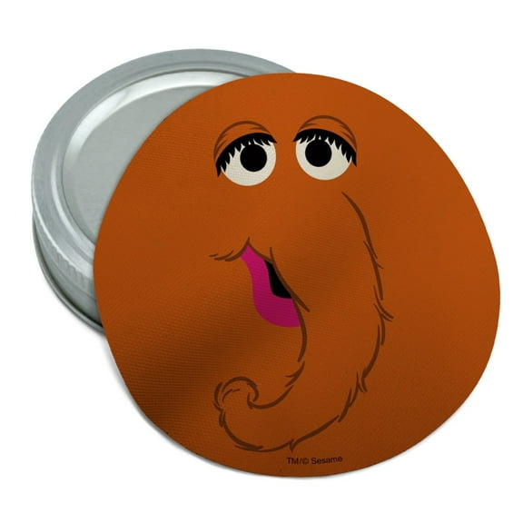 Sesame Street Snuffleupagus Face Round Rubber Non-Slip Jar Gripper Lid Opener