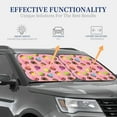 thumbnail image 4 of Windshield Sun Shade, Colourful Ice Cream Print Pink Foldable Car Sun Shade Windshield For Front, 2 Pieces, 4 of 4