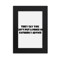thumbnail image 1 of Priceless Dad's Advice Father's Festival Quote Desktop Photo Frame Picture Display Art Painting Exhibit, 1 of 3