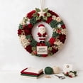 thumbnail image 5 of 3D Fabric Poke Wreath DIY Kit, Christmas Wreath Craft Kit for Adults, No-Sew Beginner Handmade Hanging Decoration for Front Door Home Wall Holiday Decor 25*25cm, 5 of 6