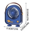 thumbnail image 3 of Floleo Upgraded Retro Desktop Fan, Portable Handheld USB Rechargeable Fan, Vintage Style Cooling Fan for Home Office Outdoor, Gift Idea with 3 Speeds, 3 of 7