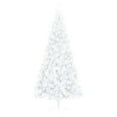 thumbnail image 3 of vidaXL Artificial Half Pre-lit Christmas Tree with Stand Party Decoration PVC, 3 of 11