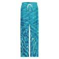 thumbnail image 4 of 3D Ocean Seawater Beach Water Pajama Pants Comfortable Elastic Waist Pajamas Fashion Sleepwear Bottoms Plus Size Homewear, 4 of 6