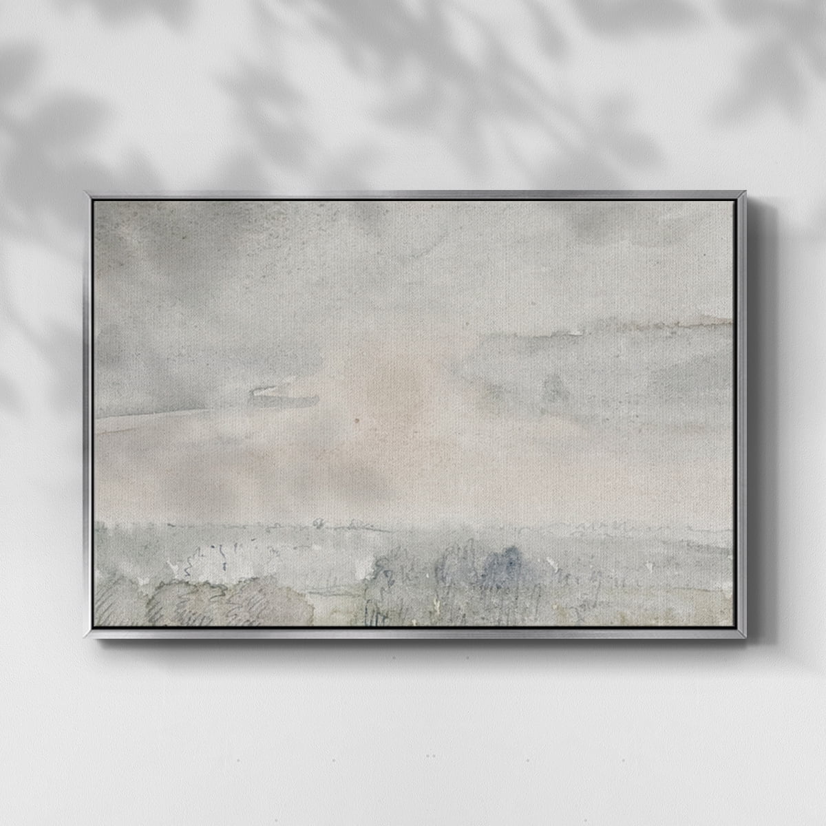 Vintage Landscape-CCCXXXIX By Wexford Home Framed in Silver Wood Gallery Wrapped Canvas 17 in. x 25 in.