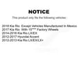 thumbnail image 2 of DS-One Front Rear Coated Drilled Slotted Disc Brake Rotors Kit for Car Hyundai Accent Kia Rio KD-100506, 2 of 11