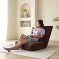 thumbnail image 2 of FFZ Triple Fold Down Sofa Bed 5 Reclining Position Adjustable Floor Couch, 2 of 11