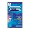 Durex Pleasure Pack Assorted Condoms, Exciting Mix of Sensation and Stimulation, Natural Rubber Latex Condoms for Men, FSA & HSA Eligible, 12 Count