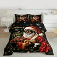 thumbnail image 2 of Homewish Santa Claus 2pcs Bedding Comforter Set for Teens Boys Girls,Christmas Snowflake Twin Comforter Sets,Xmas Festival Gifts Breathable Bedding Set,Luxury Bedroom Decor,Reversible, 2 of 8