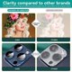 thumbnail image 4 of Camera Lens Protector for iPhone 15 Pro/15 Pro Max,9H Tempered Glass Anti-Scratch Aluminum Alloy Ring HD No Bubbles Camera Lens Protective Film, 4 of 4