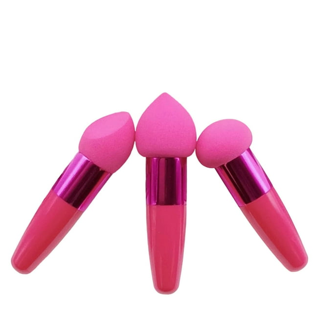 Brochas de maquillaje, esponja de maquillaje en formato lápiz, para uso en seco y húmedo. Herramientas de belleza cosméticas. Esponja de maquillaje portátil para aplicar corrector.