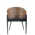 thumbnail image 2 of Hawthorne Collections Chaise de Salle à Manger en Noyer (Lot de 2), 2 of 5