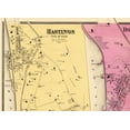 thumbnail image 2 of Historic City Map - Hastings Dobbs Ferry Irvington New York - Beers 1865 - Vintage Wall Art, 2 of 4