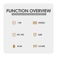 thumbnail image 3 of SKMEI Watch for Men Retro Analog Digital Watches Square Dual Display Men's Watches Luxury Stylish Casual Wristwatches, 3 of 7