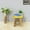 Yellow, variant on Handmade Eco-Friendly 100% Mango Wood Modern Pattern Kids Yellow Color 14'' x 14'' x 12'' Lion Shaped Seat Indoor Stool for Kids Room, Play School, Kindergarten, Kids Amusement Place, etc.