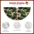 thumbnail image 4 of Daiia Camouflage Dinosaur Drawing Merry Christmas Tree Skirt , Xmas Large Lace-up Tree Skirt, Santa Snowflakes Rustic Home Decorations New Year Party Farmhouse Decor-48", 4 of 7