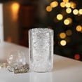 thumbnail image 6 of WGV Silver Speckled Glass Hurricane Candle Shade Chimney Tube - 4" Wide x 6" Height, Good quality, Heavy Weighted Base - 1 Pc, 6 of 7