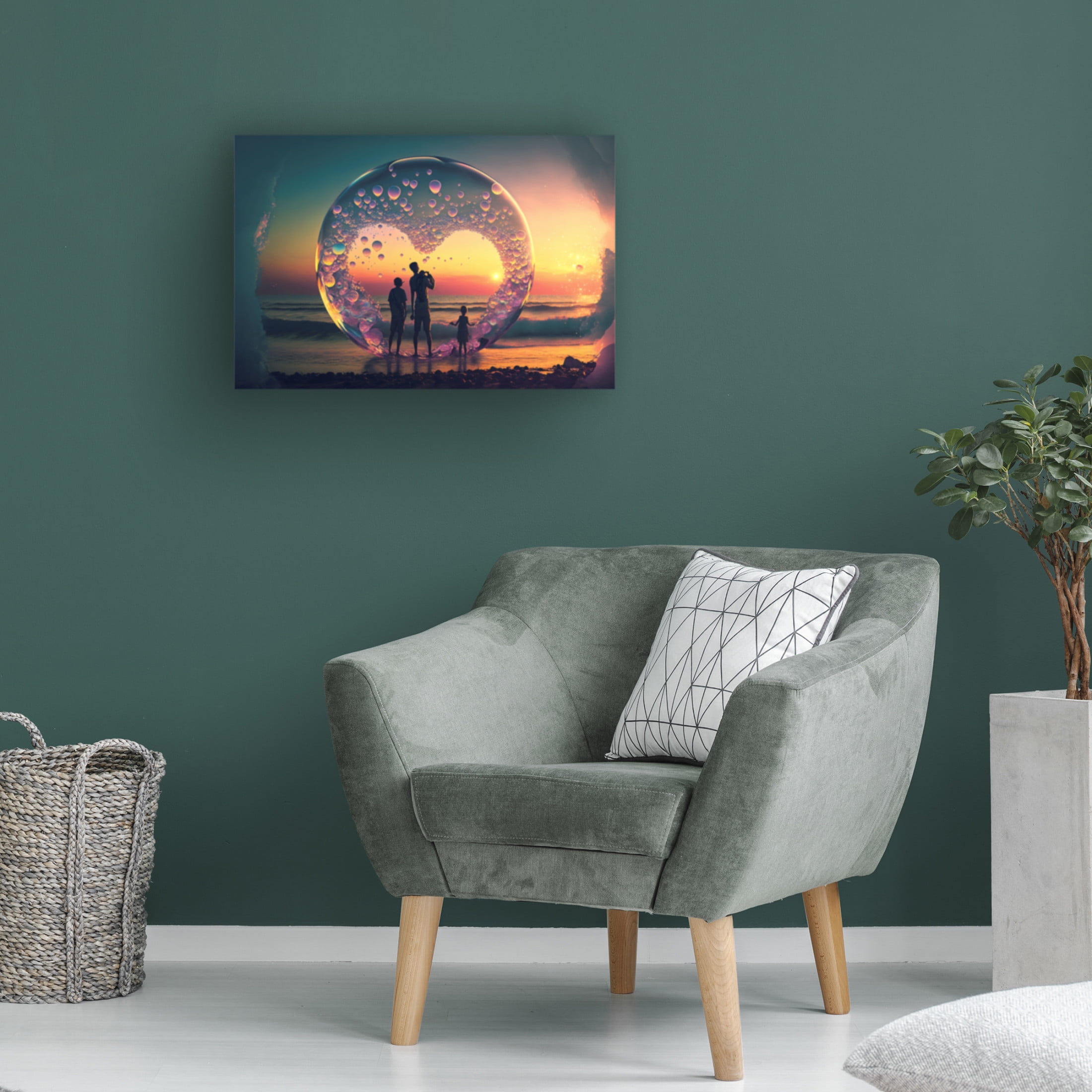 Canvas Wall Art - Ray Heere 'Love Is In The Air 11' Wall Art for Living Room, Bedroom, or Office Décor by Trademark Fine Art - 19 x 12 Inches