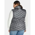 thumbnail image 5 of Big Chill Women's Chevron Quilted Puffer Vest, Midweight, Sizes S-3X, 5 of 5