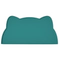 thumbnail image 1 of Alfombrilla de silicona para gatos TOKAYIFE, impermeable y antideslizante, color verde, 1 of 6