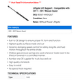 thumbnail image 2 of Liftgate Lift Support - Compatible with 2011 - 2017 Nissan Quest 2012 2013 2014 2015 2016, 2 of 2
