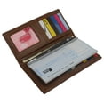 thumbnail image 3 of Slim Leather ID/Credit Card Holder Long Wallet For Women Men, 3 of 8