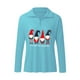 thumbnail image 4 of Moda Mujer Casual Fleece Cremallera Cuello alto Sudadera con capucha suelta Fridja ghj987+7035, 4 of 4