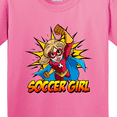 thumbnail image 4 of Inktastic Soccer Girl Superhero Youth T-Shirt, 4 of 5