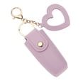 thumbnail image 6 of Unique Bargains 1 Pc Handbag Charms Keychains Heart Mirror Lipstick Bag Bag Accessories Light Purple, 6 of 6